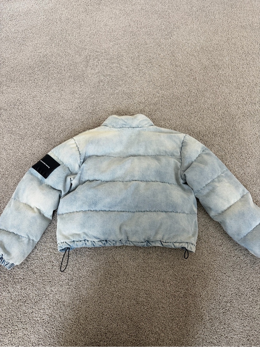 Alexander Wang Denim Puffer Jacket NWT - Picture 2 of 3